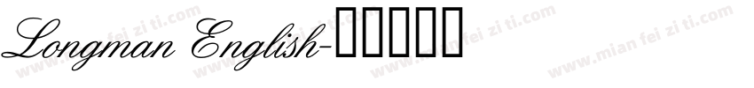 Longman English字体转换
